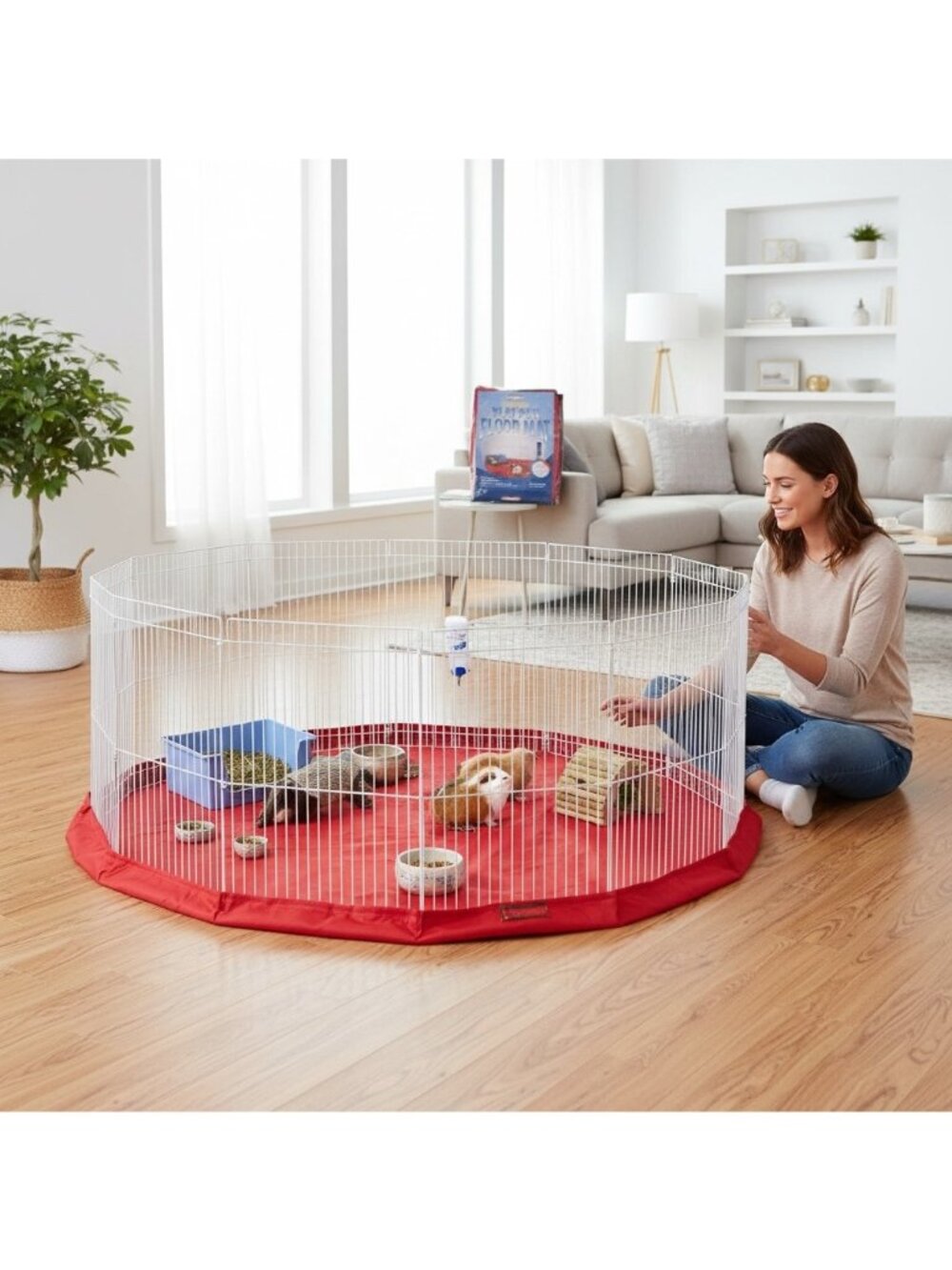 Marshall Pet Products Small Animal Expanded Play Pen Floor Mat